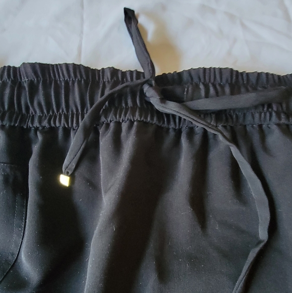 Calvin Klein lined over knee drawstring skirt plus size 0x black stretch womens - Picture 4 of 9